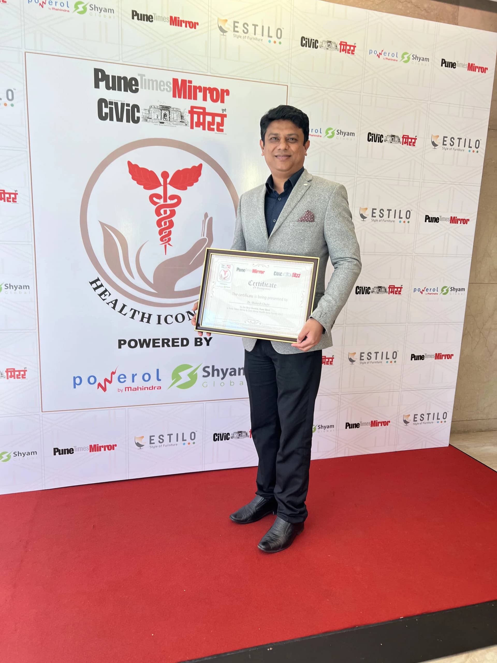 Dr. Mukesh Chute — Best Dentist Pune West, Health Icons 2022